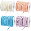 4 Rolls 4 Colors Flat Faux Suede Cord LW-CL0001-04A-1