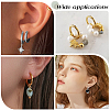 12Pairs 2 Colors 304 Stainless Steel Huggie Hoop Earrings EJEW-SC0001-96-5