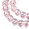 Electroplate Transparent Glass Beads Strands LS-GLAA-T032-T6mm-AB10-2