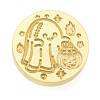 Halloween Series Wax Seal Brass Stamp Heads AJEW-M039-01F-2
