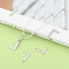 Tarnish Resistant 304 Stainless Steel Letter Charms LS-STAS-O072-L-5