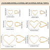 72Pcs 12 Style Brass Linking Rings KK-FH0005-73-2