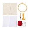 DIY Cotton Cup Mat Punch Needle Kits DIY-K032-38D-2