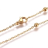 PVD Vacuum Plating 304 Stainless Steel Cable Chain Necklaces NJEW-L159-08C-G-1