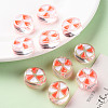 Transparent Enamel Acrylic Beads TACR-S155-005E-6