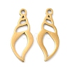 Ion Plating(IP) 316L Surgical Stainless Steel Pendants STAS-D078-15G-1
