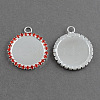 Brass Rhinestone Pendant Cabochon Settings RB-R006-M-2