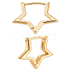 1Pair Brass Huggie Hoop Earrings EJEW-LP0001-20-1