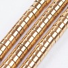 Electroplate Non-magnetic Synthetic Hematite Beads Strands X-G-I195-4mm-17-A-1