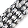 Electroplated Synthetic Magnetic Hematite Beads Strands G-P545-G01-02G-1