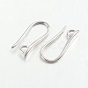 Brass Earring Hooks for Earring Designs KK-M142-02P-NR-1