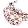 Shell Bib Statement Necklaces NJEW-WH0004-01P-2