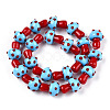 Handmade Lampwork Beads Strands X-LAMP-N024-09H-3