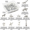 50Pcs Tibetan Style Alloy Animals Pendants FIND-FS0004-34-4