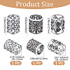 3Pcs 3 Styles Alloy Scarf Clips AJEW-CY0002-62-2
