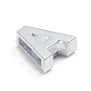 Alloy Slide Charms ALRI-WH0005-09A-P-2