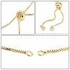 Rack Plating Brass Chain Bracelet Making X-KK-A142-017G-2