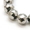 Electroplate Glass Beads Strands EGLA-J015-10mm-WLS19-1