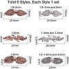 Eco-Friendly Zinc Alloy Hook Clasps PALLOY-PH0001-31-2