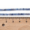 Natural Dyed & Heated Blue Aventurine Beads Strands G-P457-B01-10-4