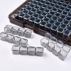 124 Grids Polypropylene(PP) Craft Organizer Case Storage Box CON-K004-08-4