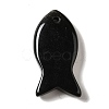 Natural Obsidian Pendants G-G932-B01-3