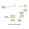 20Pcs 304 Stainless Steel Stud Earring Findings STAS-YW0001-42F-4