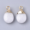 Natural White Jade Pendants X-G-S359-017J-2