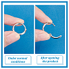 4Pairs 4 Styles Brass Huggie Hoop Earrings EJEW-PH0001-28P-4