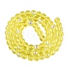 Transparent Electroplate Glass Beads Strands EGLA-Q132-6MM-01A-01-2