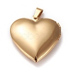 Valentine's Day Ion Plating(IP) 304 Stainless Steel Locket Pendants STAS-K197-08G-2