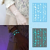 Luminous Removable Temporary Water Proof Tattoos Paper Stickers PW-WG69616-01-1