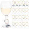 Transparent Acrylic Hexagon Wine Glass Charms AJEW-AB00113-1
