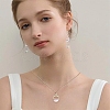 2Pcs 2 Styles Alloy Glass Pendants FIND-YW0010-32A-6