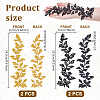 4Pcs 2 Styles Computerized Embroidery Polyester Cloth Patches DIY-NB0014-40-2