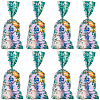 100Pcs Leaf Printed OPP Cellophane Candy Packaging Bags ABAG-GF0001-40-7
