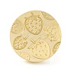 Golden Tone Round Wax Seal Brass Stamp Heads LS-AJEW-Z034-01G-18-2