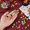 125Pcs 5 Colors Halloween Plastic Beads FIND-DC0006-32-3