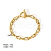 Simple 304 Stainless Steel Cable Chain Bracelets PM6439-8-1