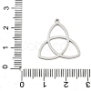 Hollow 201 Stainless Steel Pendants LS-STAS-I359-03P-3