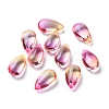 Transparent Glass Charms GLAA-O017-01-2