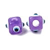 Resin Evil Eye European Beads RESI-A021-2