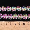 Electroplate Glass Beads Strands EGLA-T028-02C-4