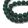 Natural Green Onyx Agate Beads Strands G-P001-16-3