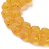 Electroplate Transparent Glass Beads Strands EGLA-I018-FA10-3