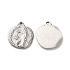 304 Stainless Steel Pendants STAS-A080-19P-2