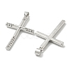Rack Plating Brass Micro Pave Cubic Zirconia Pendants KK-F869-07P-2
