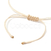 4Pcs 4 Styles Synthetic Turquoise Braided Starfish & Tortoise Beaded Bracelets for Women BJEW-JB10201-5