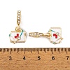 Rack Plating Alloy Crystal Rhinestone European Dangle Charms FIND-C055-24G-3