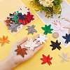 PandaHall Elite 48Pcs 12 Colors Maple Leaf Computerized Embroidery Cloth Iron on/Sew on Patches DIY-PH0009-38-3